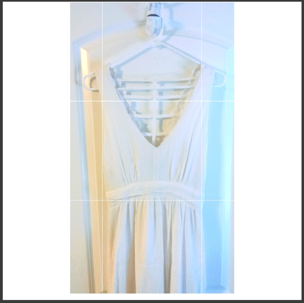 Cream long dress